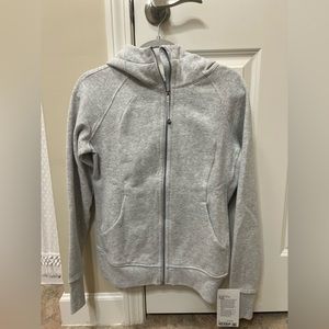 Lululemon Scuba Full-Zip Hoodie Heathered Light Grey